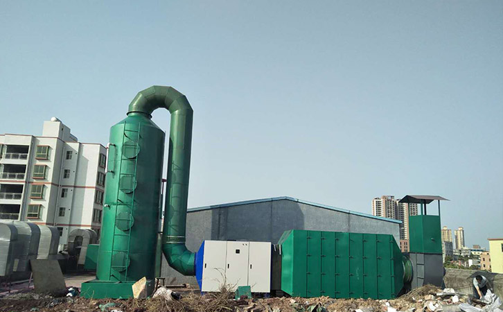 活性炭廢氣處理《翌駿環(huán)保》廢氣凈化廢氣處理設(shè)備安裝現(xiàn)場