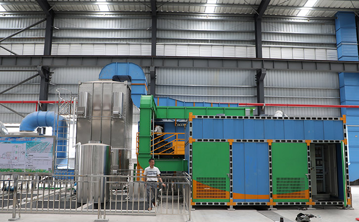 環(huán)保噴漆廢氣處理設(shè)備催化燃燒噴漆房廢氣處理工程案例